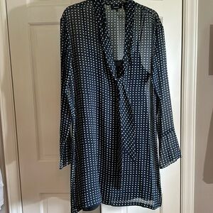Long sleeve shift dress